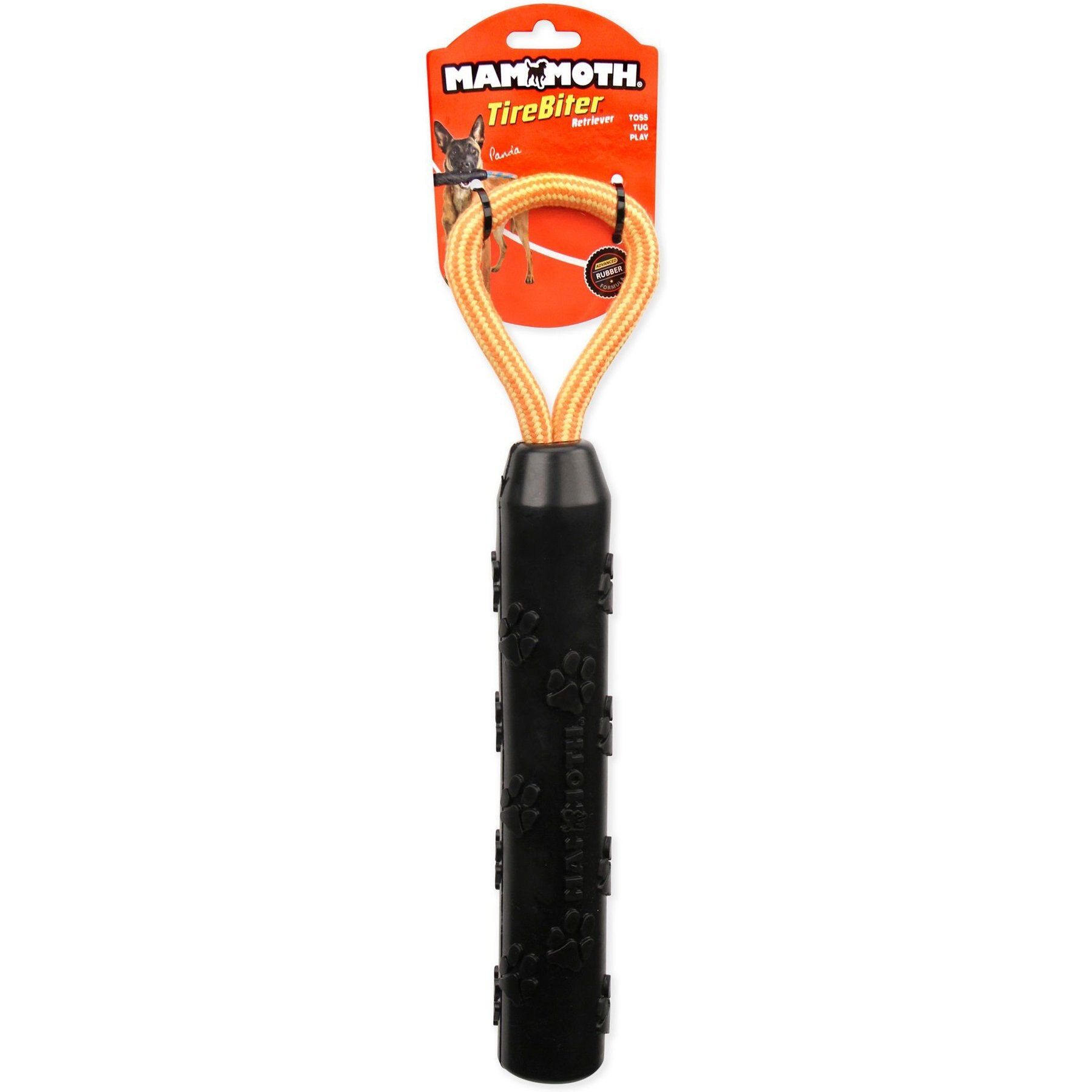 Mammoth TireBiter Advanced Retriever with Loop Rope Handle Dog Toy, Assorted Colors, Large