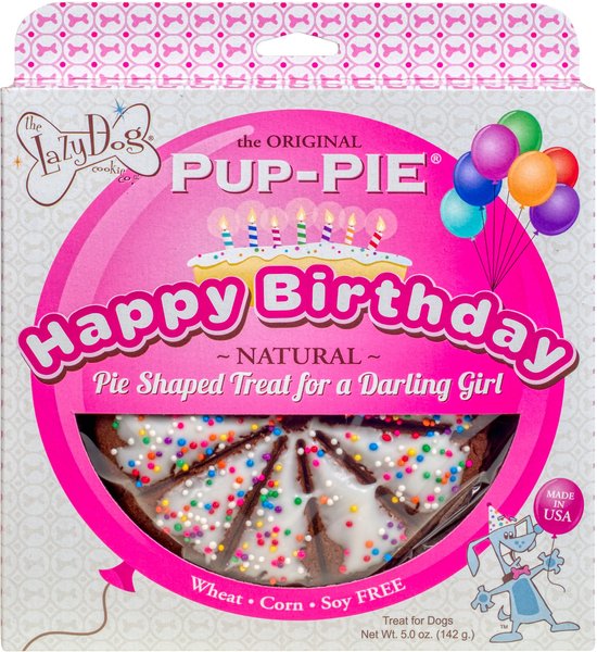 The Lazy Dog Cookie Co. Happy Birthday Pup-PIE Dog Treat, Girl slide 1 of 4