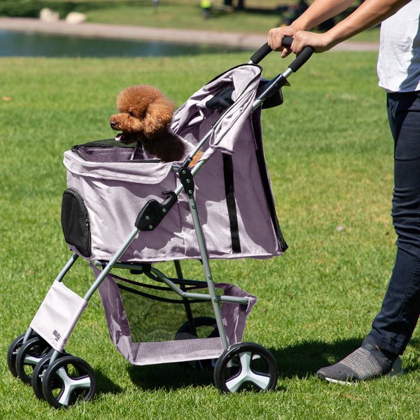 Show full view: Paws & Pals Folding Dog & Cat Stroller, Pink slide 2 of 6