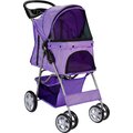 Paws & Pals Folding Dog & Cat Stroller, Purple
