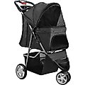 Paws & Pals Jogger Folding Dog & Cat Stroller, Black