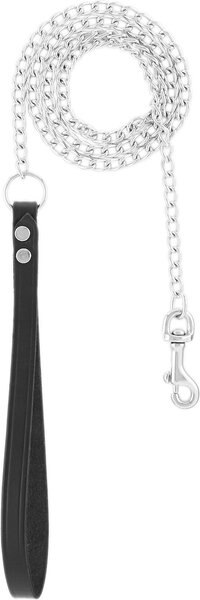 Coastal Pet Products Giant Chain Traffic Dog Leash, Black, 30-in