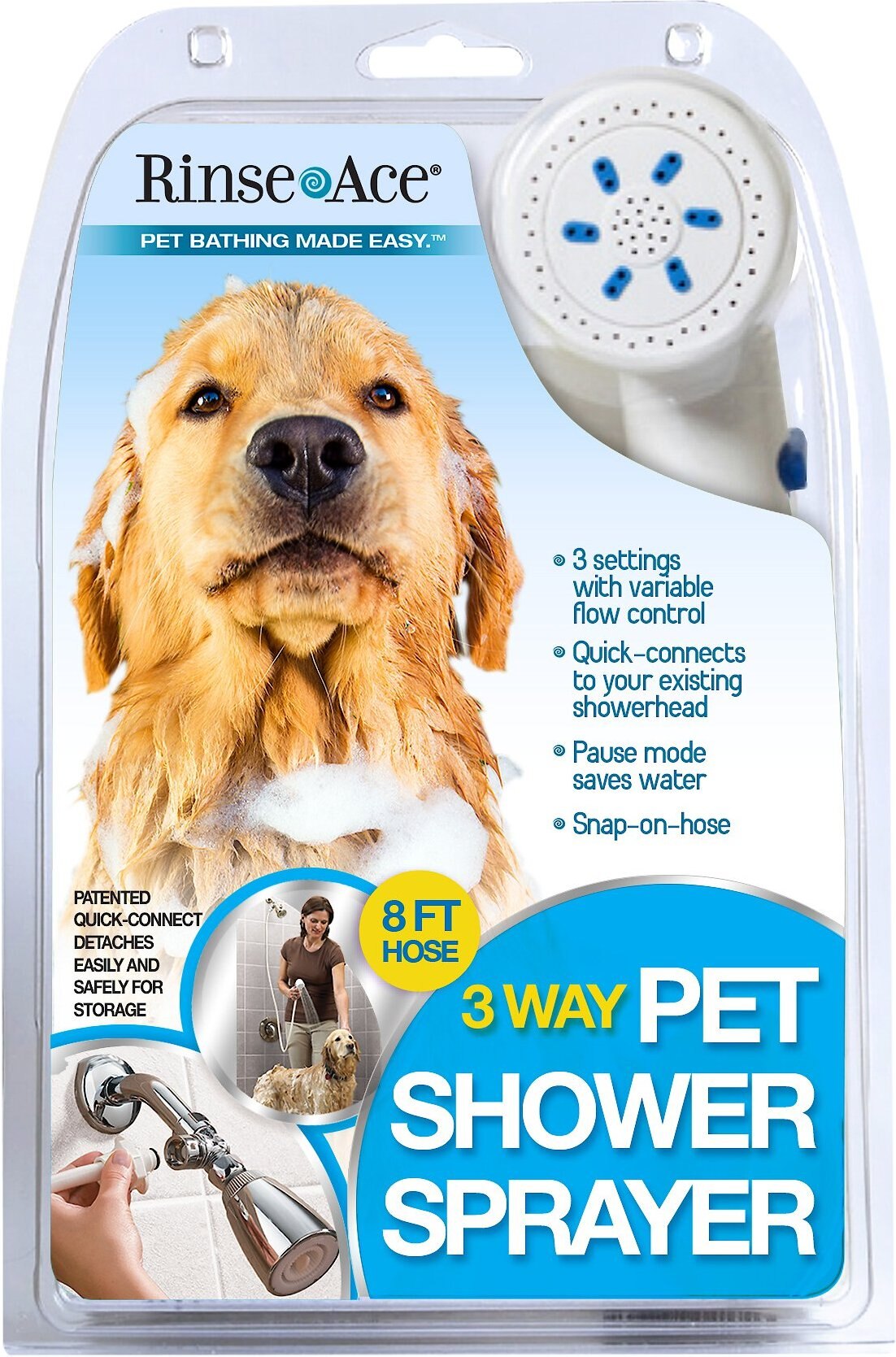 Details about   Handheld Pet Shower Sprayer And Hose For Bath Tub Faucet Dog Bathing Rinser Tool 