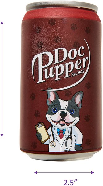 Ethical Pet Fun Drink Pawpsi Can Squeaky Dog Toy, 4.5-in