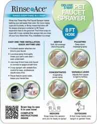 Rinse Ace 3-Way Faucet Sprayer Dog Grooming Tool, 8-ft hose slide 2 of 6