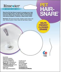 Rinse Ace Pet Hair Snare Drain Catcher, White slide 2 of 4