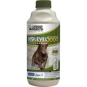 Liquid Health Pets K9 Level 5000 Glucosamine Dog Supplement, 32-oz bottle