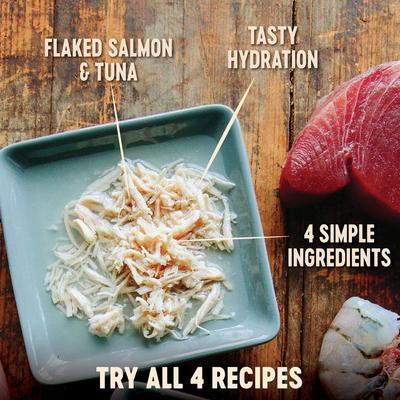 Show full view: Wellness CORE Simply Shreds Grain-Free Wild Salmon & Tuna Wet Cat Food Topper, 1.75-oz, case of 12 slide 3 of 10