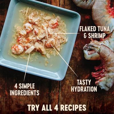 Show full view: Wellness CORE Simply Shreds Grain-Free Tuna & Shrimp Wet Cat Food Topper, 1.75-oz, case of 12 slide 3 of 10