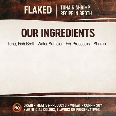 Show full view: Wellness CORE Simply Shreds Grain-Free Tuna & Shrimp Wet Cat Food Topper, 1.75-oz, case of 12 slide 5 of 10