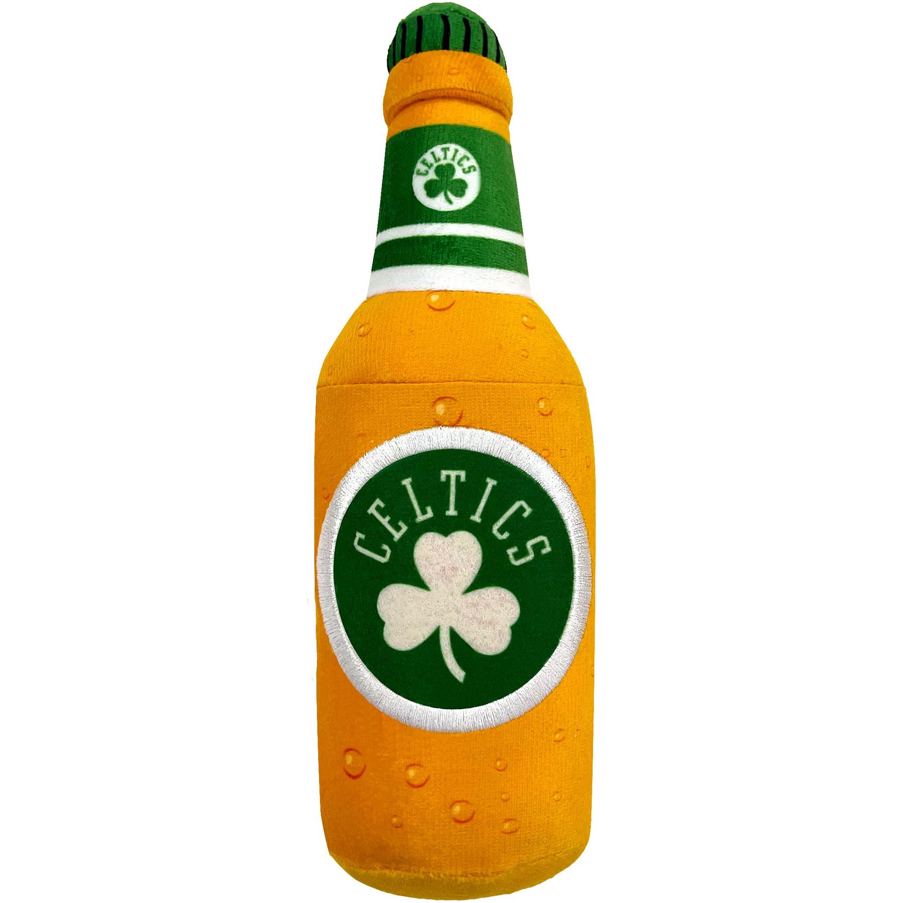 Pets First Bottle Squeaky Dog Chew Toy, Boston Celtics