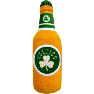 Pets First Bottle Squeaky Dog Chew Toy, Boston Celtics