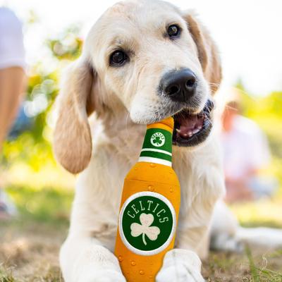Show full view: Pets First Bottle Squeaky Dog Chew Toy, Boston Celtics slide 2 of 6
