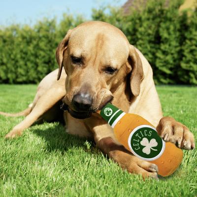 Show full view: Pets First Bottle Squeaky Dog Chew Toy, Boston Celtics slide 4 of 6