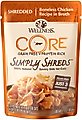 Wellness CORE Simply Shreds Grain-Free Boneless Chicken Wet Cat Food Topper, 1.75-oz, case of 12