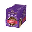 Wellness Bowl Boosters Simply Shreds Chicken, Salmon & Pumpkin Natural Grain Free Wet Dog Food Mixer or Topper, 2.8-oz pouch, case of 12