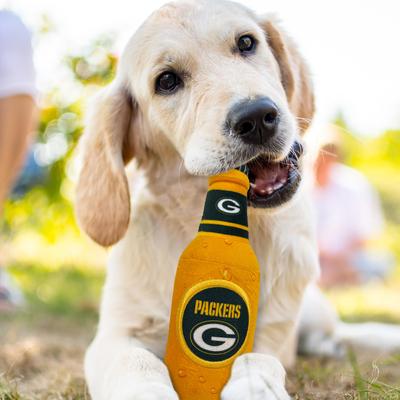 Show full view: Pets First Bottle Squeaky Dog Chew Toy, Green Bay Packers slide 2 of 6