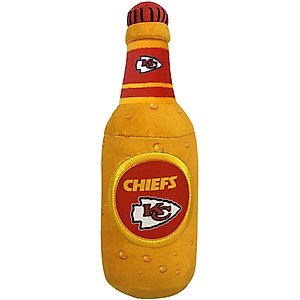 Pets First Bottle Squeaky Dog Chew Toy, Kansas City Chiefs