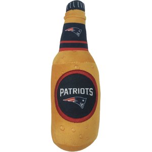 Pets First Bottle Squeaky Dog Chew Toy, New England Patriots