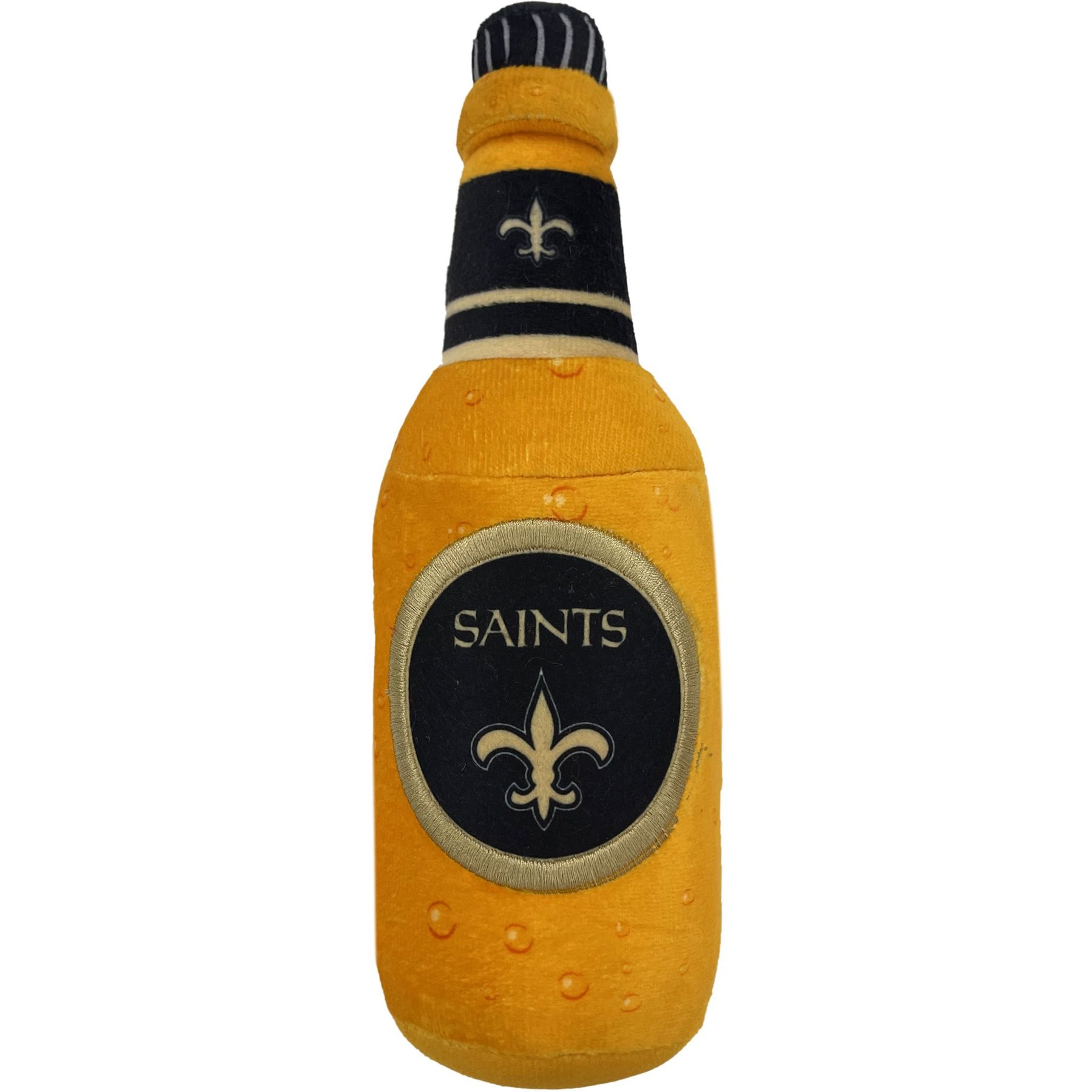 Pets First Bottle Squeaky Dog Chew Toy, New Orleans Saints