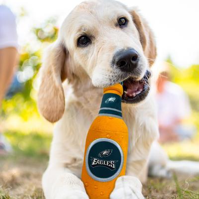 Show full view: Pets First Bottle Squeaky Dog Chew Toy, Philadelphia Eagles slide 4 of 6