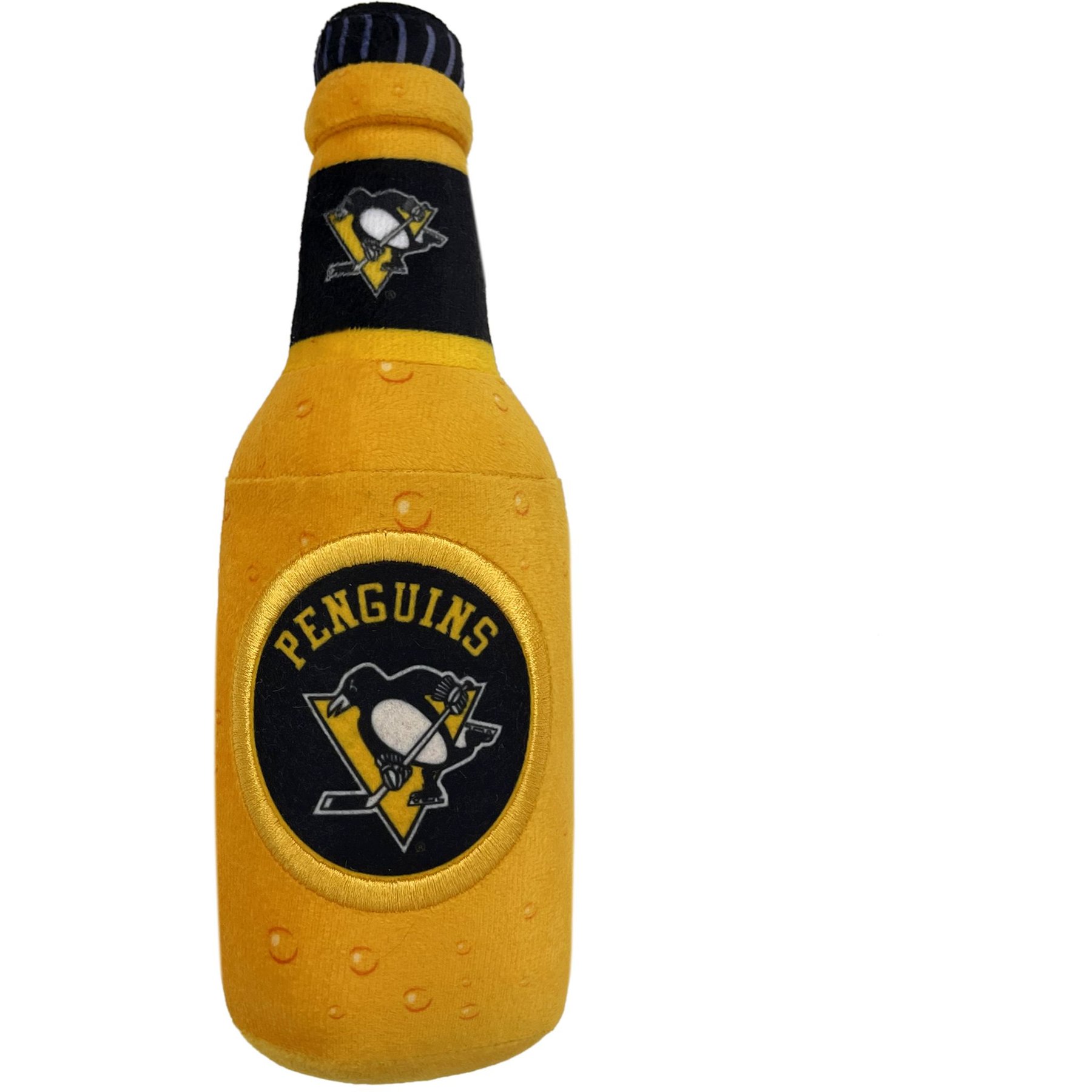 Pets First Bottle Squeaky Dog Chew Toy, Pittsburgh Penguins