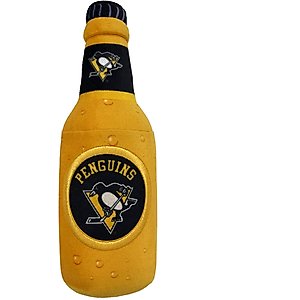 Pets First Bottle Squeaky Dog Chew Toy, Pittsburgh Penguins