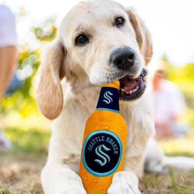 Show full view: Pets First Bottle Squeaky Dog Chew Toy, Seattle Kraken slide 2 of 6