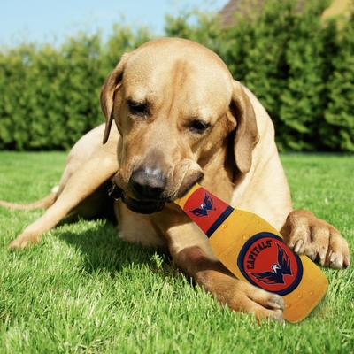 Show full view: Pets First Bottle Squeaky Dog Chew Toy, Washington Capitals slide 4 of 6