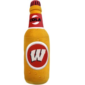 Pets First Bottle Squeaky Dog Chew Toy, Wisconsin