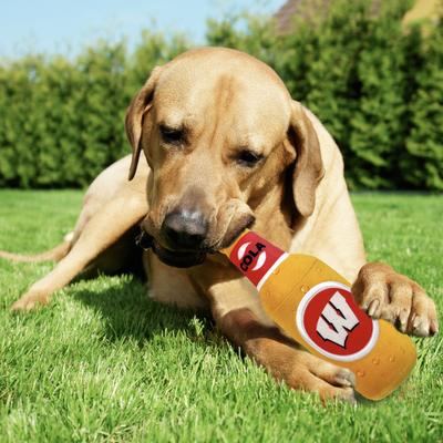 Show full view: Pets First Bottle Squeaky Dog Chew Toy, Wisconsin slide 5 of 7