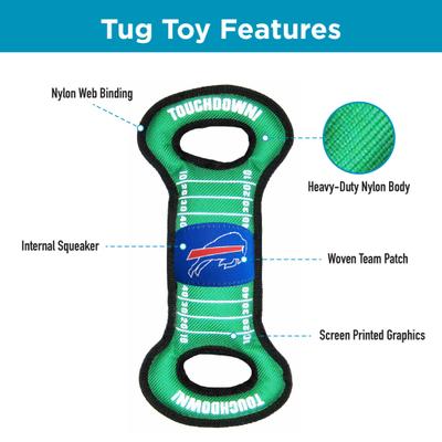 Show full view: Pets First Field Tough Squeaky Dog Chew Toy, Buffalo Bills slide 5 of 6