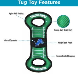 Pets First Field Tough Squeaky Dog Chew Toy, Detroit Lions slide 2 of 5