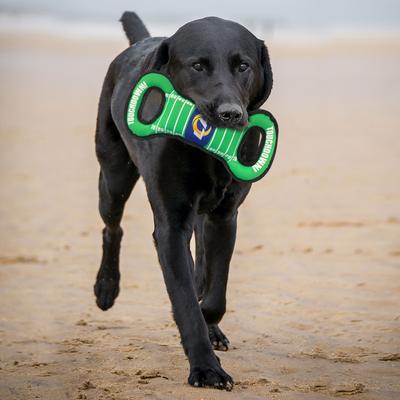 Show full view: Pets First Field Tough Squeaky Dog Chew Toy, Los Angeles Rams slide 4 of 7