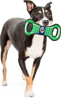 Show full view: Pets First Field Tough Squeaky Dog Chew Toy, Los Angeles Rams slide 6 of 7