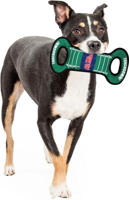 Show full view: Pets First Field Tough Squeaky Dog Chew Toy, Ole Miss slide 4 of 6