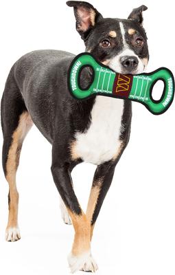 Show full view: Pets First Field Tough Squeaky Dog Chew Toy, Washington Commanders slide 4 of 6