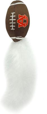 Show full view: Pets First NCAA Football Plush Cat Toys with Catnip, 3 count, Auburn slide 4 of 7