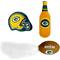 Show in main carousel: Pets First NFL Plush Cat Toys with Catnip, 3 count, Green Bay slide 1 of 5