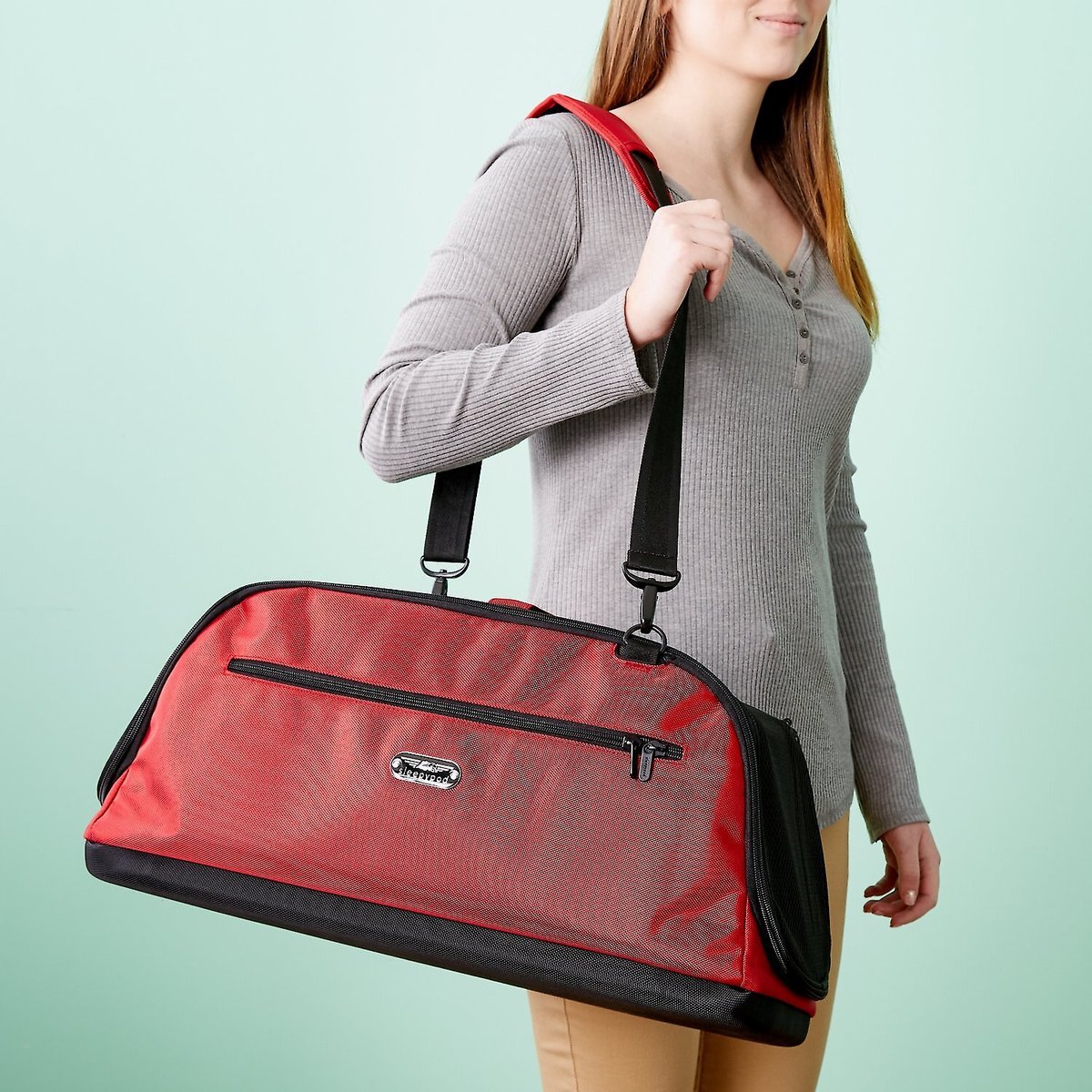 SLEEPYPOD Air InCabin Dog & Cat Carrier, Strawberry Red