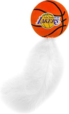 Show full view: Pets First NBA Plush Cat Toys with Catnip, 3 count, LA Lakers slide 3 of 5