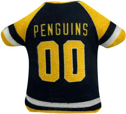 Show full view: Pets First NHL Plush Cat Toys with Catnip, 3 count, Pittsburgh Penguins slide 2 of 5