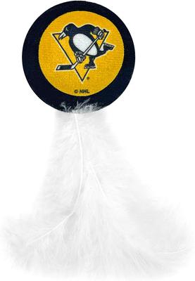 Show full view: Pets First NHL Plush Cat Toys with Catnip, 3 count, Pittsburgh Penguins slide 3 of 5
