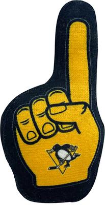 Show full view: Pets First NHL Plush Cat Toys with Catnip, 3 count, Pittsburgh Penguins slide 4 of 5