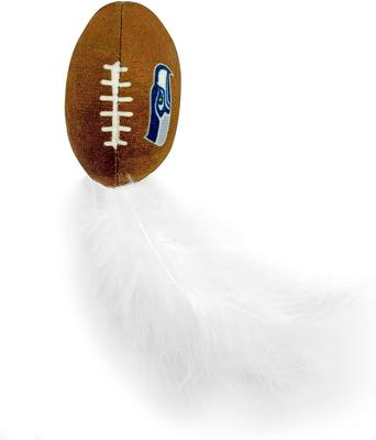 Show full view: Pets First NFL Plush Cat Toys with Catnip, 3 count, Seattle Seahawks slide 4 of 6