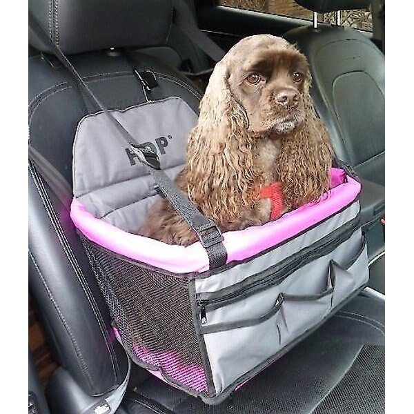 HDP Deluxe Lookout Dog, Cat & Small Animal Booster Car Seat, Pink