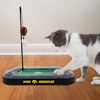 Show full view: Pets First Football Cat Scratcher Toy with Catnip, Iowa slide 3 of 6