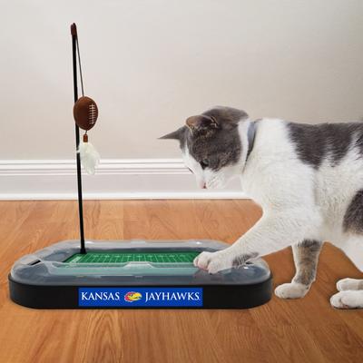 Show full view: Pets First Football Cat Scratcher Toy with Catnip, Kansas slide 3 of 6