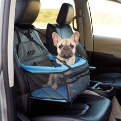 Kurgo Car Pet Booster Seat for Dogs or Cats | Front & Rear Dog Car Seat |  Travel Carrier Carseat for Pets | Dog Seatbelt Tether | Helps with Canine