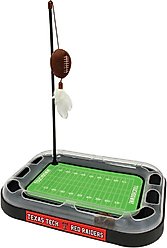 Pets First Football Cat Scratcher Toy with Catnip, Texas Tech